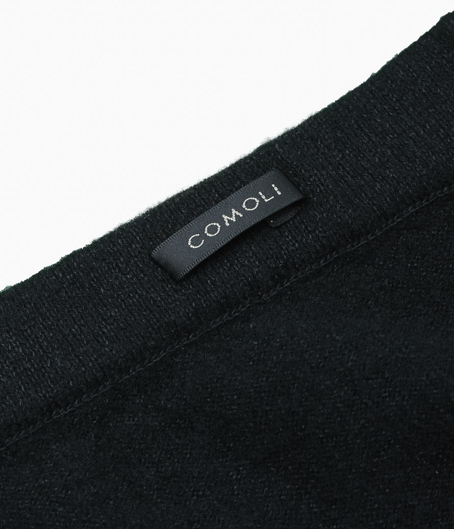 COMOLI ''울 일본 종이 니트 팬츠 ''(BLACK)