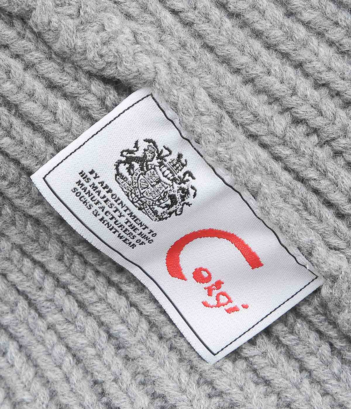 CORGI ''8PLY CASHMERE POM POM HAT'' (GREY FLANNEL)