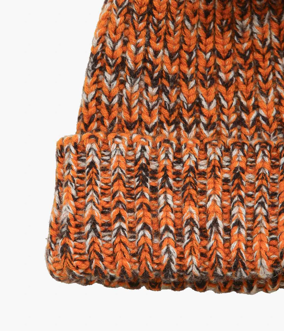 CORGI ''8PLY CASHMERE POM POM HAT'' (SPICE MIX)