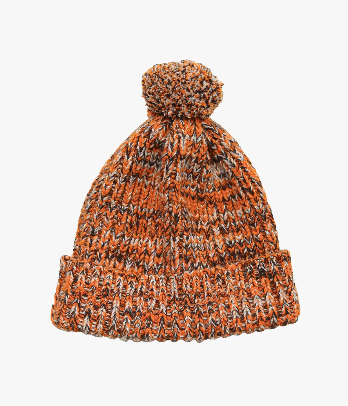 CORGI ''8PLY CASHMERE POM POM HAT'' (SPICE MIX)