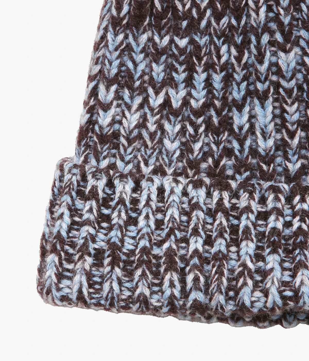 CORGI ''8PLY CASHMERE POM POM HAT'' (TRUFFLE MIX)