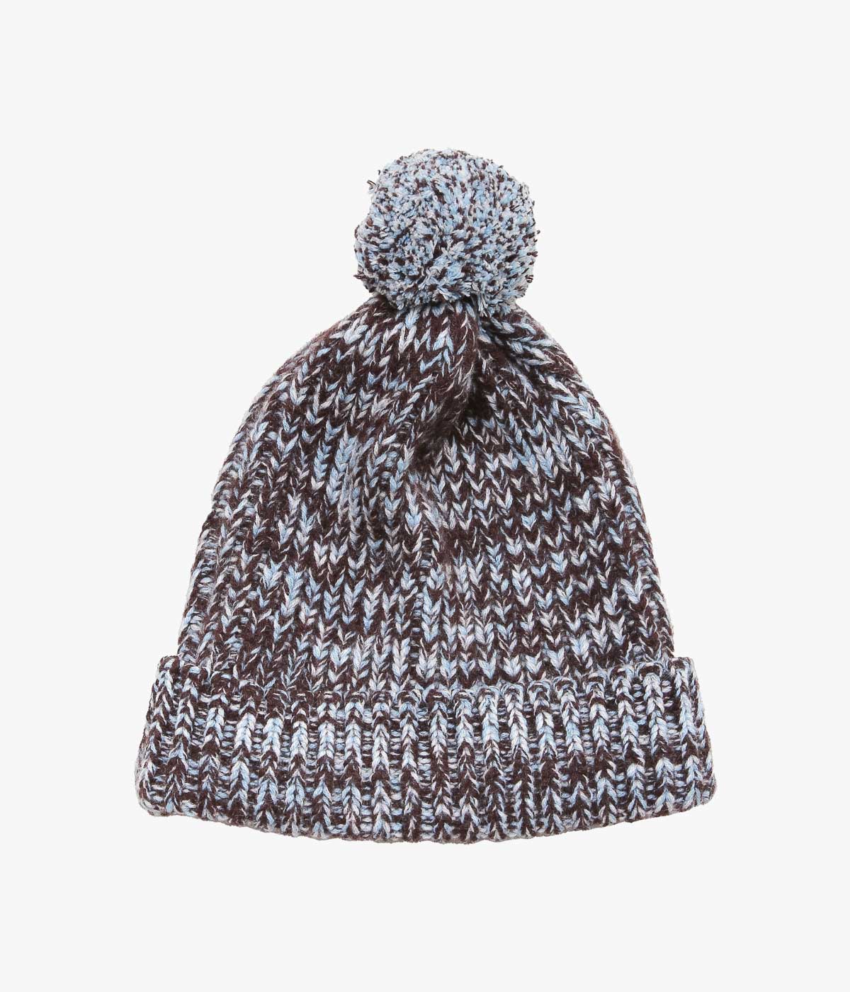 CORGI ''8PLY CASHMERE POM POM HAT'' (TRUFFLE MIX)
