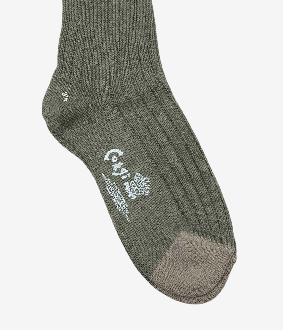 CORGI "GEELONG COLOR BLOC SOCKS" (SEAWEED MARL/CAMO)