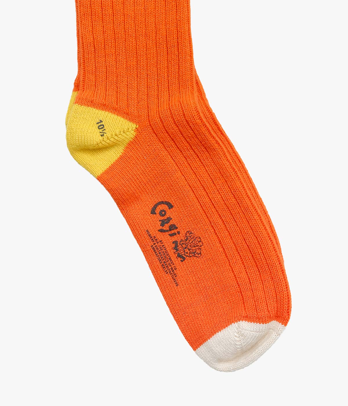 CORGI ''MEN'S GEELONG COLOR BLOC SOCKS'' (ALMOND / LANTERN / CORONA)