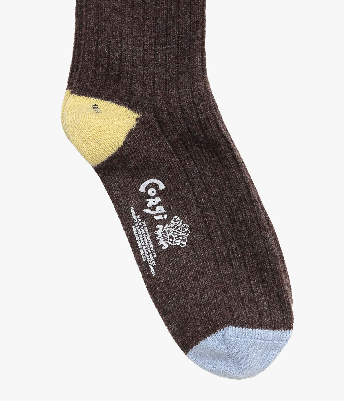 CORGI ''MEN'S GEELONG COLOR BLOC SOCKS'' (WOAD / PORCUPINE / ACACIA)