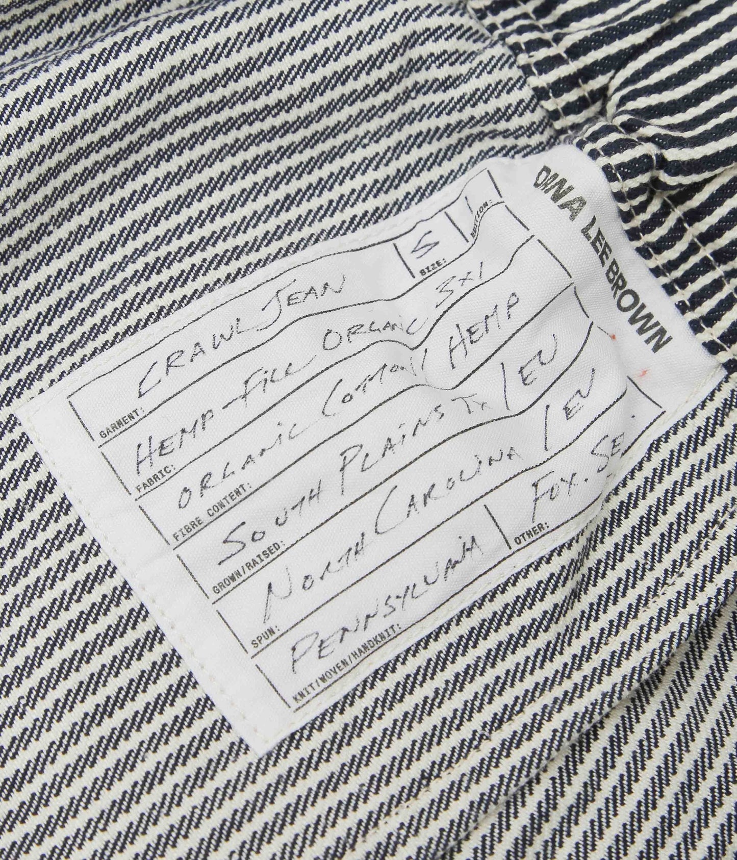 DANA LEE BROWN ''CRAWL JEAN'' (HICKORY STRIPE)