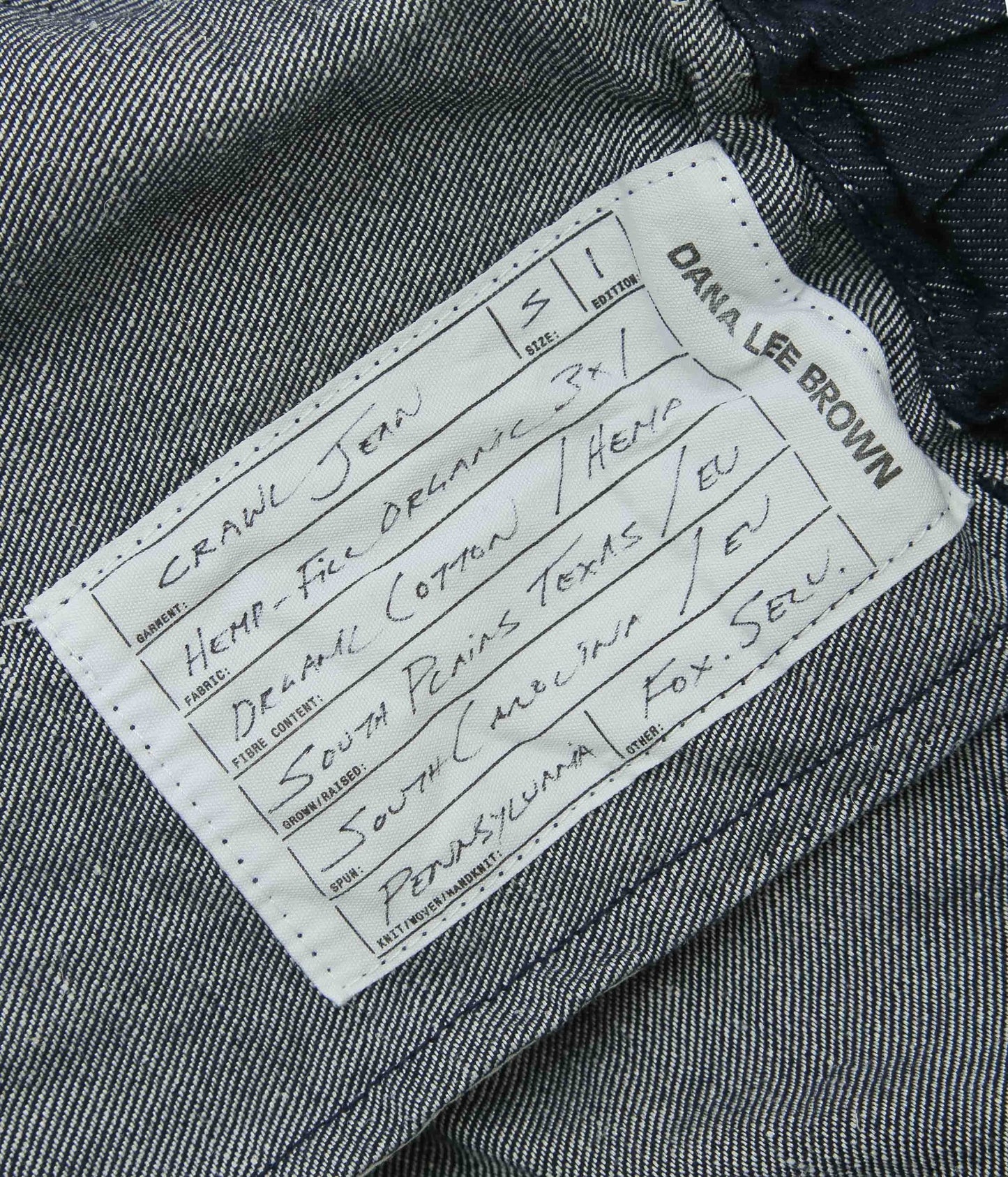 DANA LEE BROWN ''CRAWL JEAN'' (WORK BLUE)
