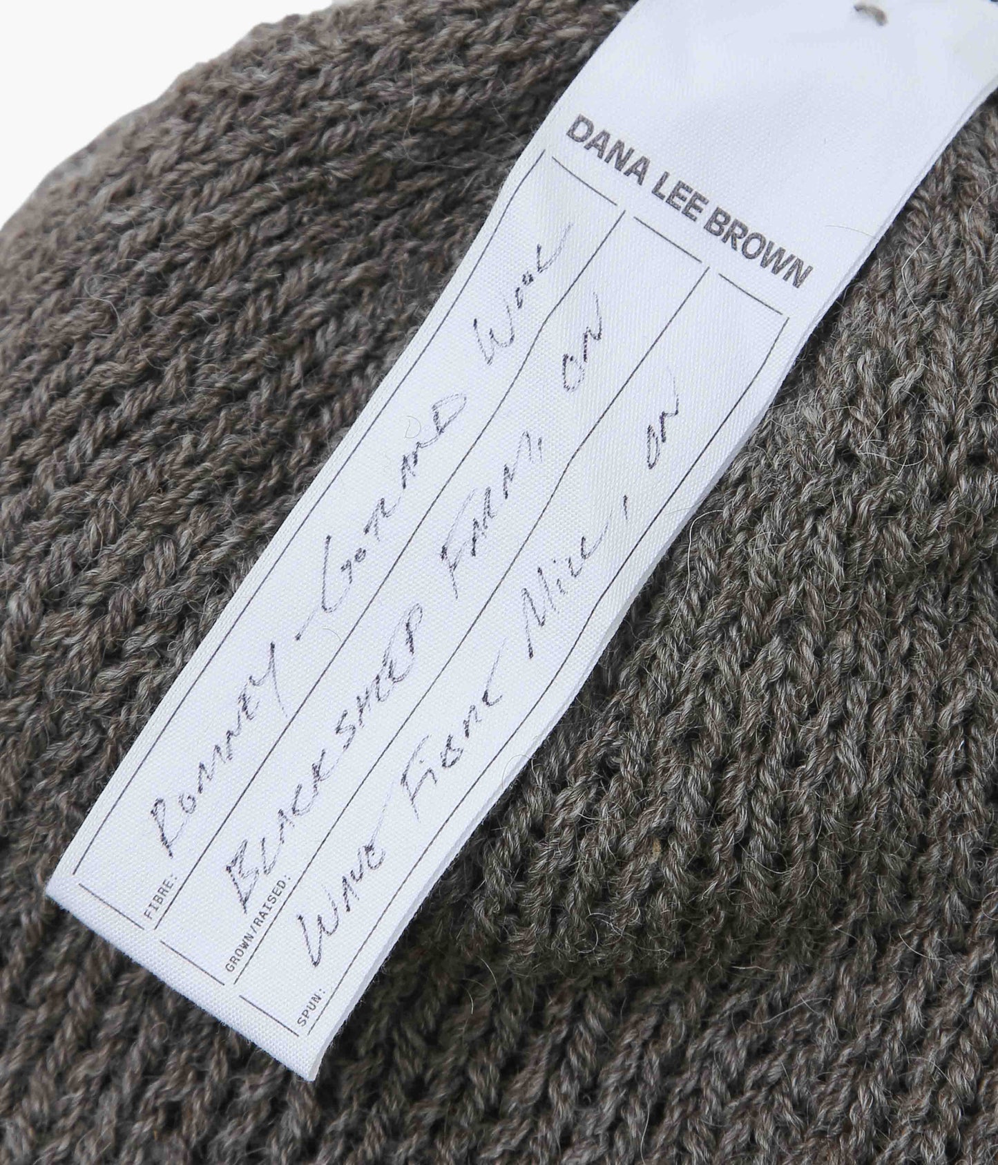 DANA LEE BROWN ''DOUBLE LAYER TOQUE'' (SHEEP'S GREY)