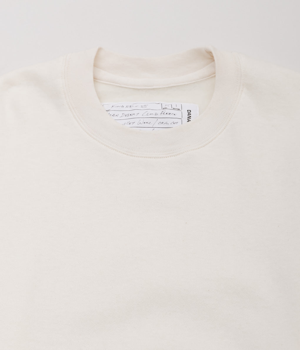 DANA LEE BROWN ''RING NECK SWEATSIRT'' (NATURAL)