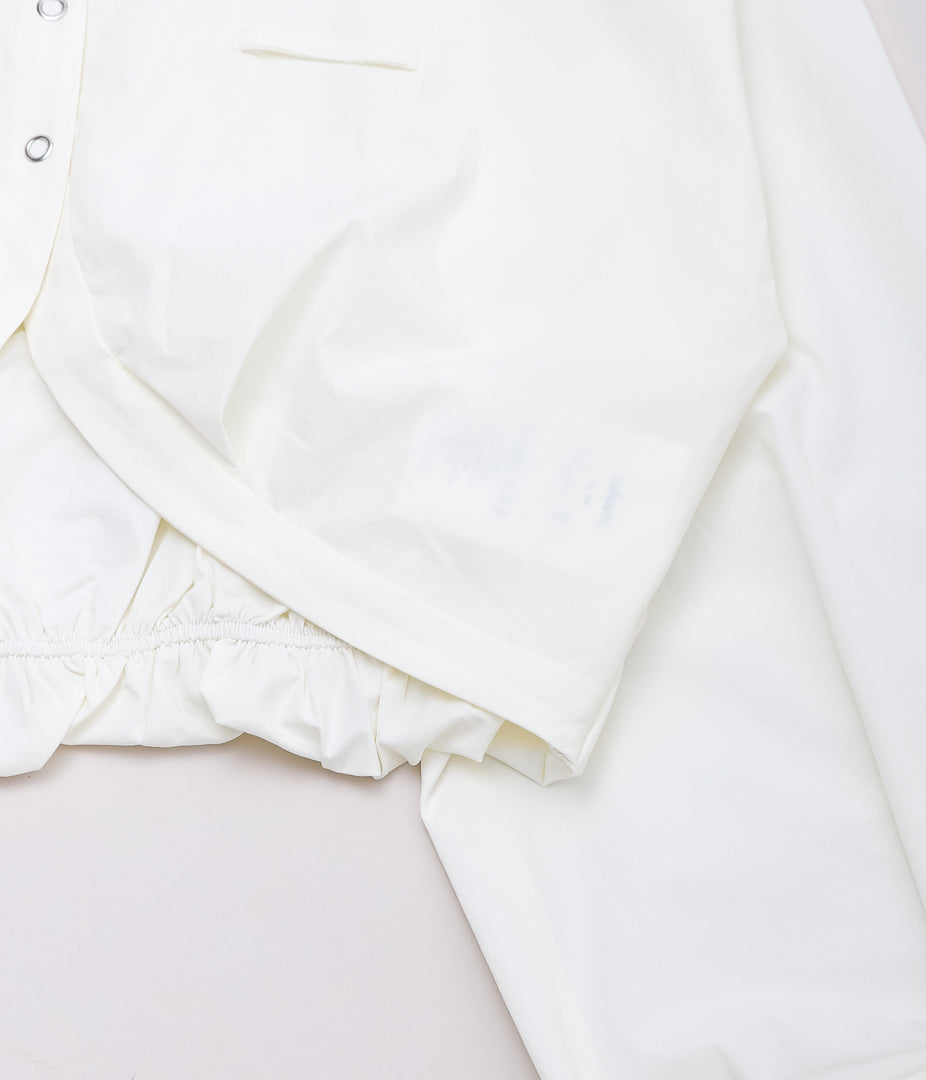 DAWN ''NO.104 HAORI SHIRT BOLERO'' (WHITE)