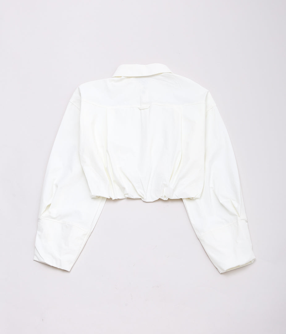 DAWN ''NO.104 HAORI SHIRT BOLERO'' (WHITE)