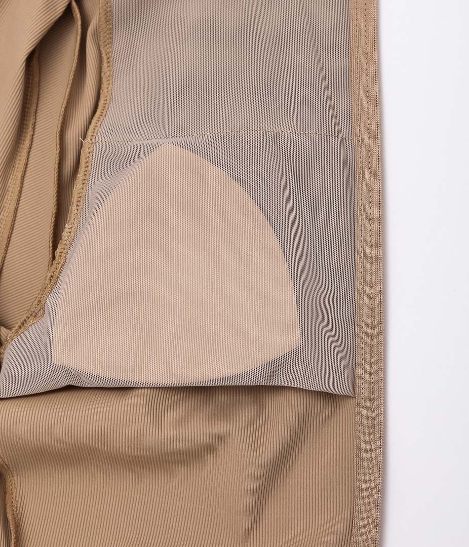 DAWN ''NO.18 HAORI CUP IN ZIP UP'' (BEIGE)