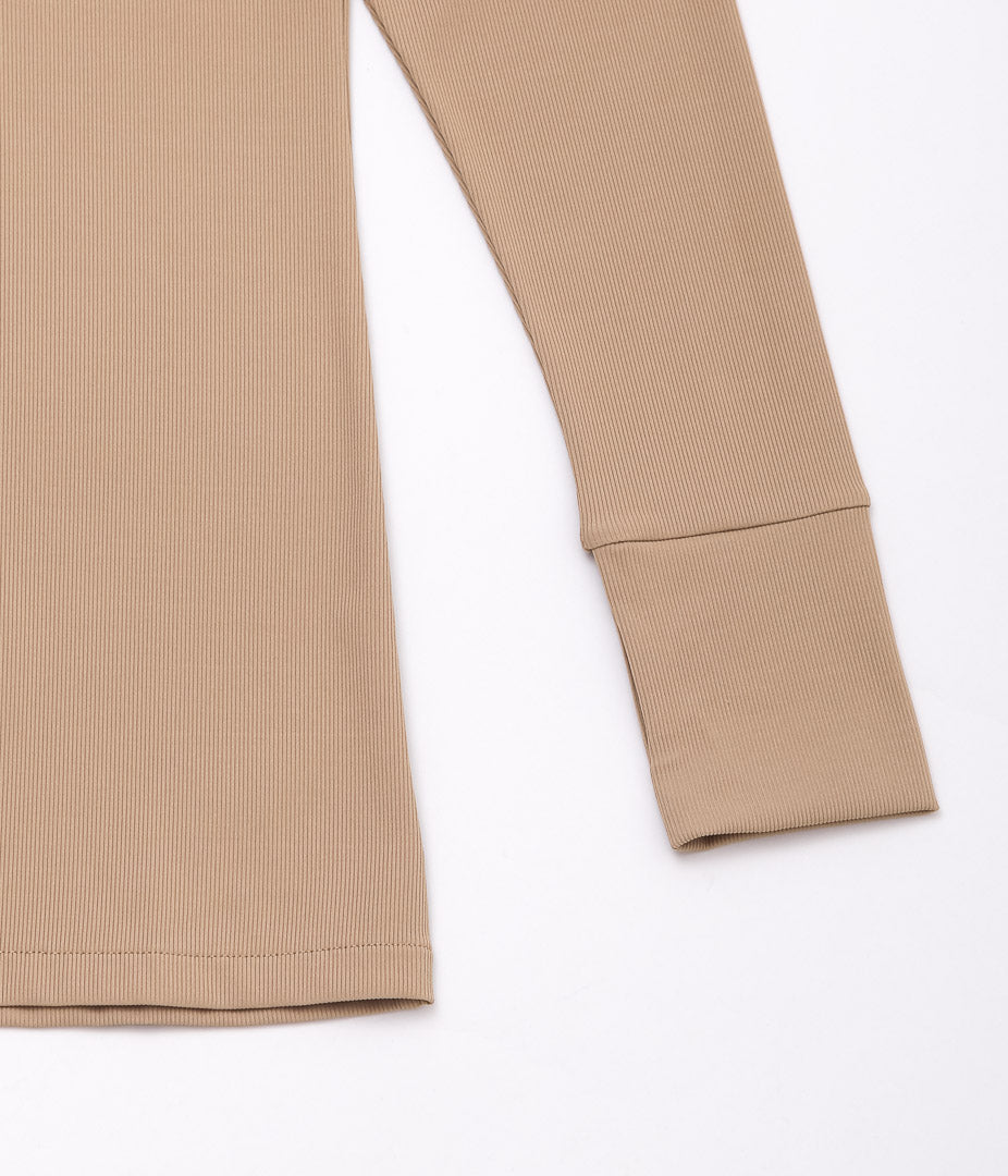 DAWN ''NO.18 HAORI CUP IN ZIP UP'' (BEIGE)
