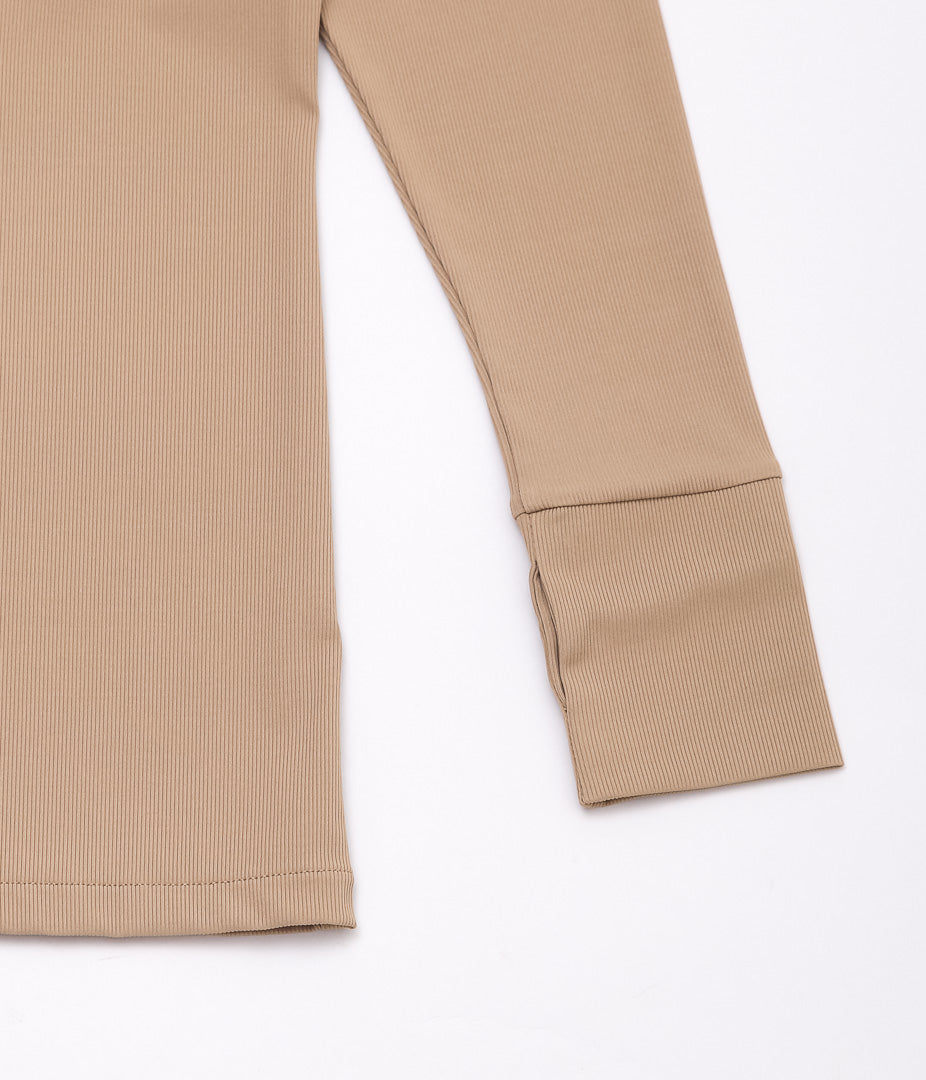 DAWN ''NO.18 HAORI CUP IN ZIP UP'' (BEIGE)