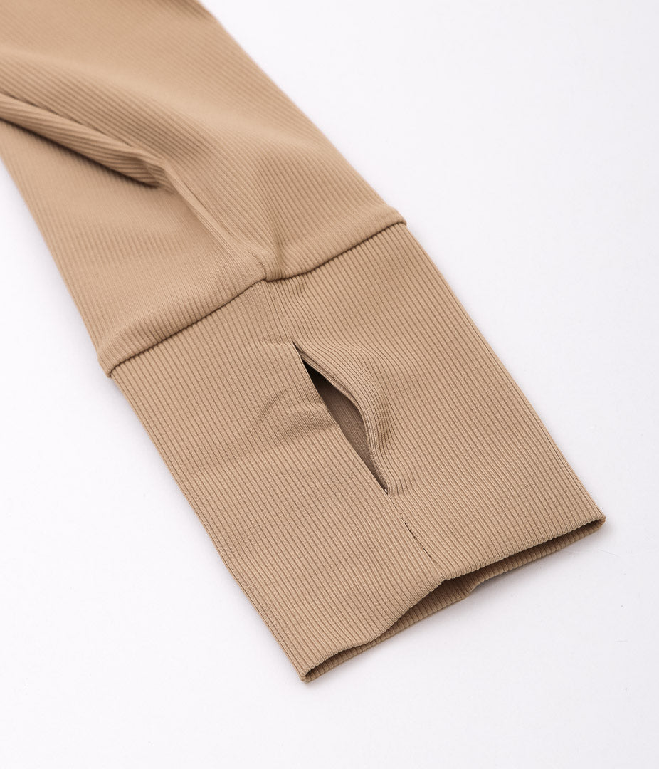 DAWN ''NO.18 HAORI CUP IN ZIP UP'' (BEIGE)