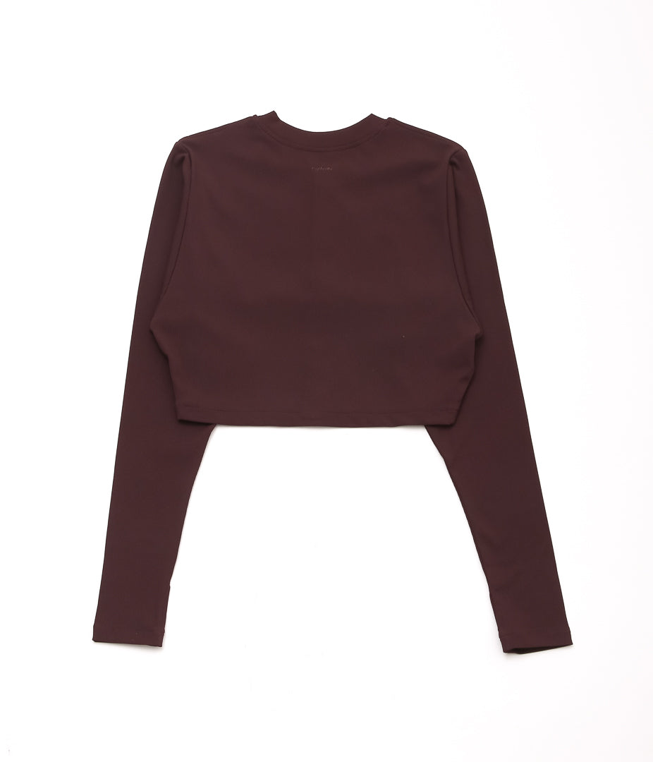 DAWN ''NO.23 MIDDLE HAORI WITH BUTTONS'' (BROWN)
