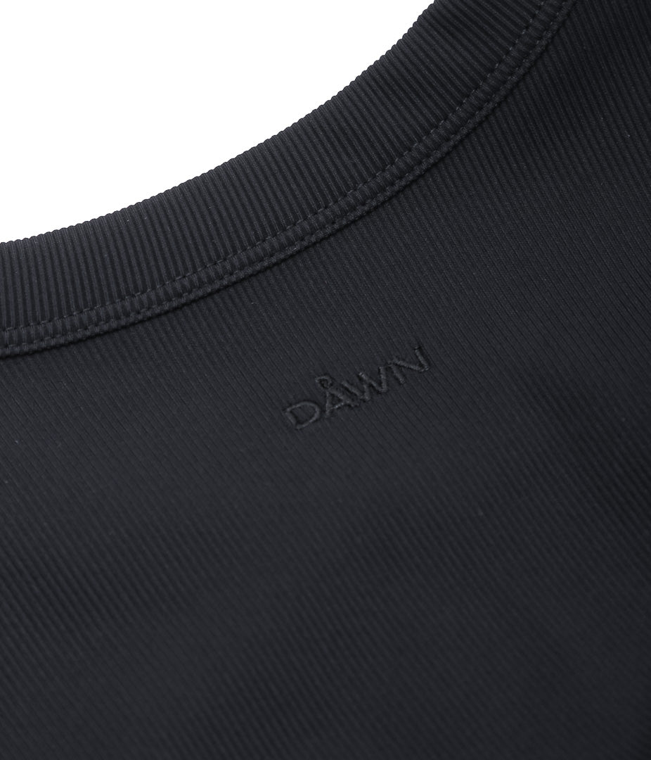 DAWN ''NO.24 CUP IN SHORT SLEEVE DRESS'' (BLACK)