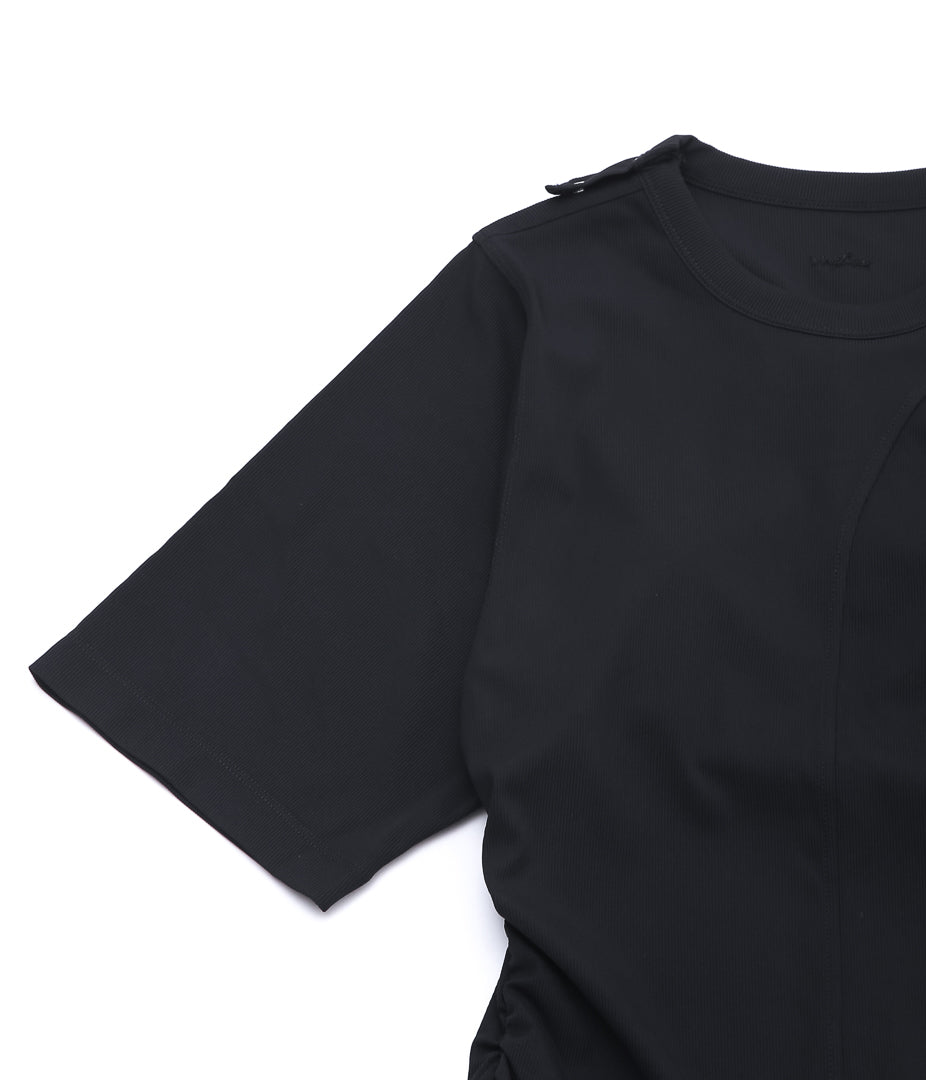 DAWN ''NO.24 CUP IN SHORT SLEEVE DRESS'' (BLACK)