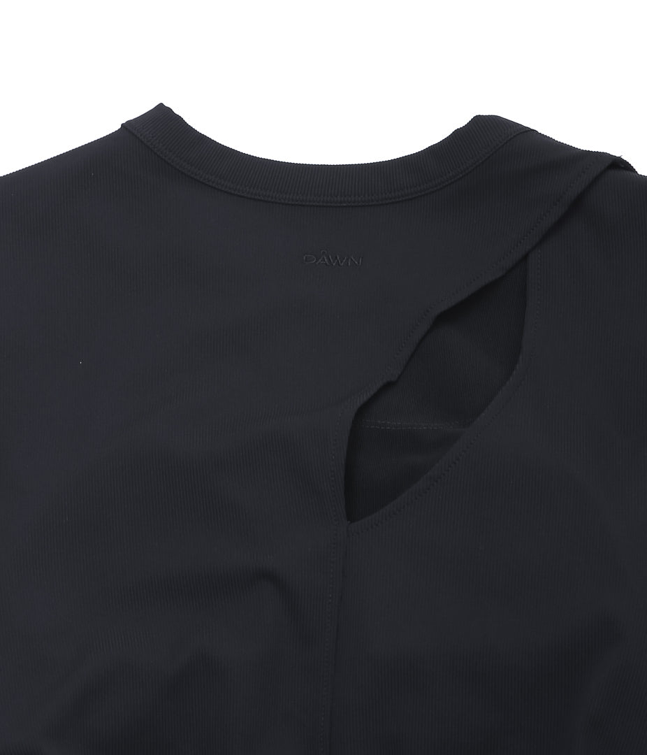 DAWN ''NO.24 CUP IN SHORT SLEEVE DRESS'' (BLACK)