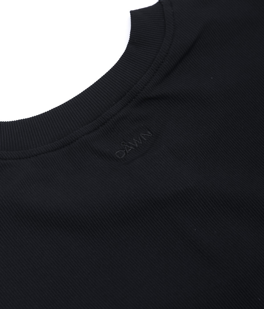 DAWN ''NO.3 HAORI WITH SNAP BUTTONS'' (BLACK)