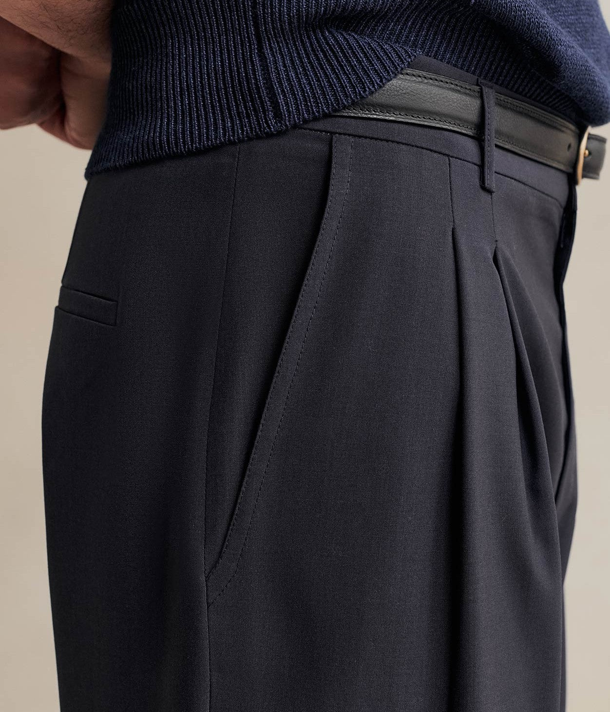 DE BONNE FACTURE ''ARTIST TROUSERS'' (NAVY)