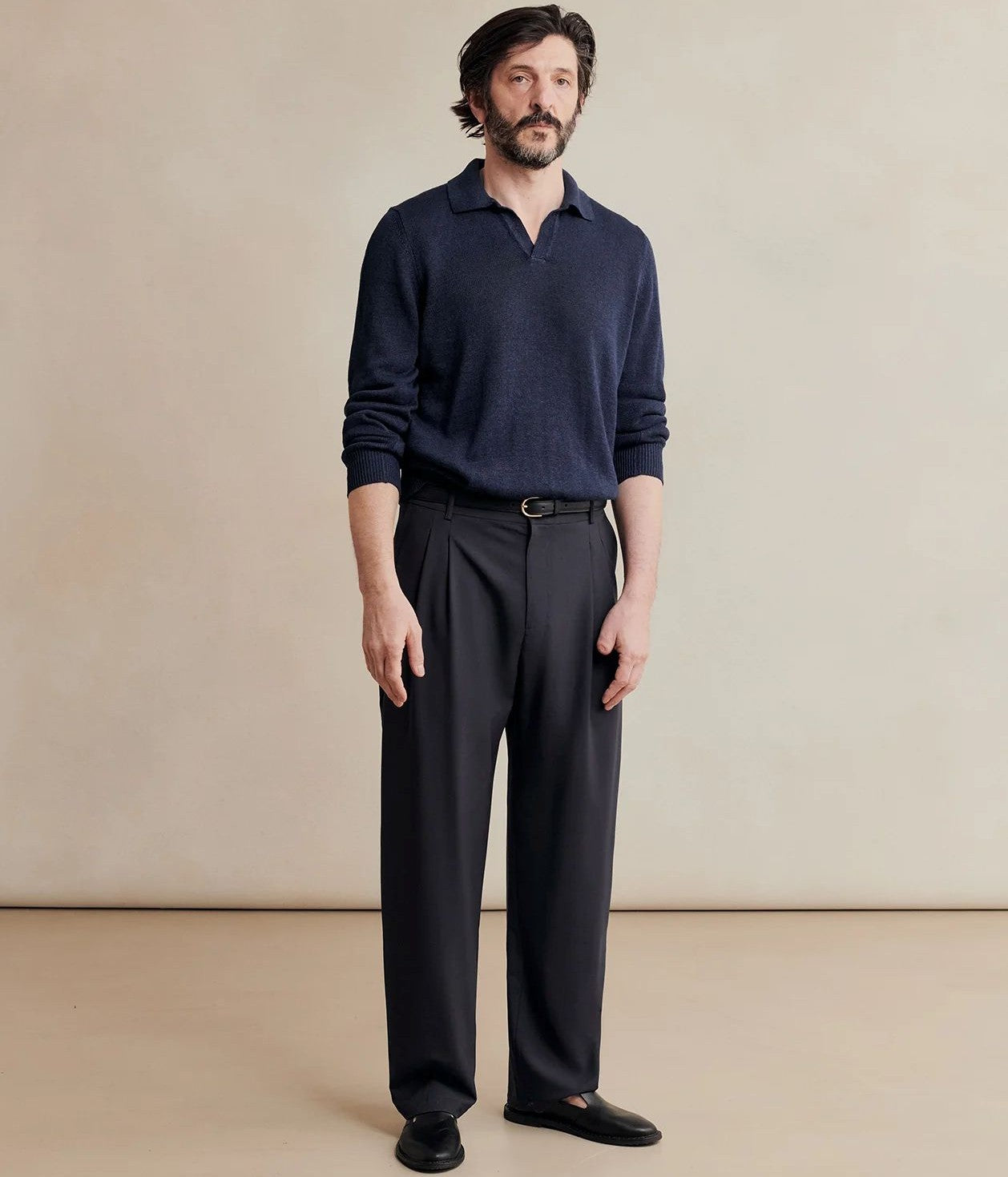 DE BONNE FACTURE ''ARTIST TROUSERS'' (NAVY)