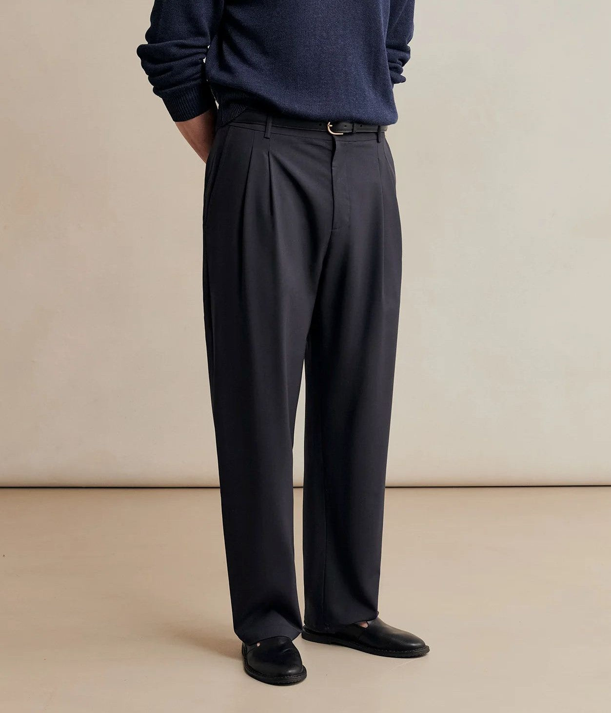 DE BONNE FACTURE ''ARTIST TROUSERS'' (NAVY)