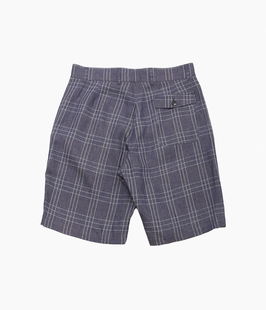 DE BONNE FACTURE ''NATURALIST SHORTS'' (LILAC CHECK)
