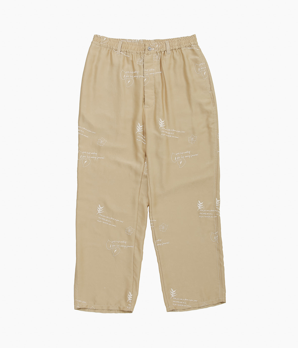 DIVINA FAMILY '' O'KEEFFE FLOWER PANTS'' (BEIGE)