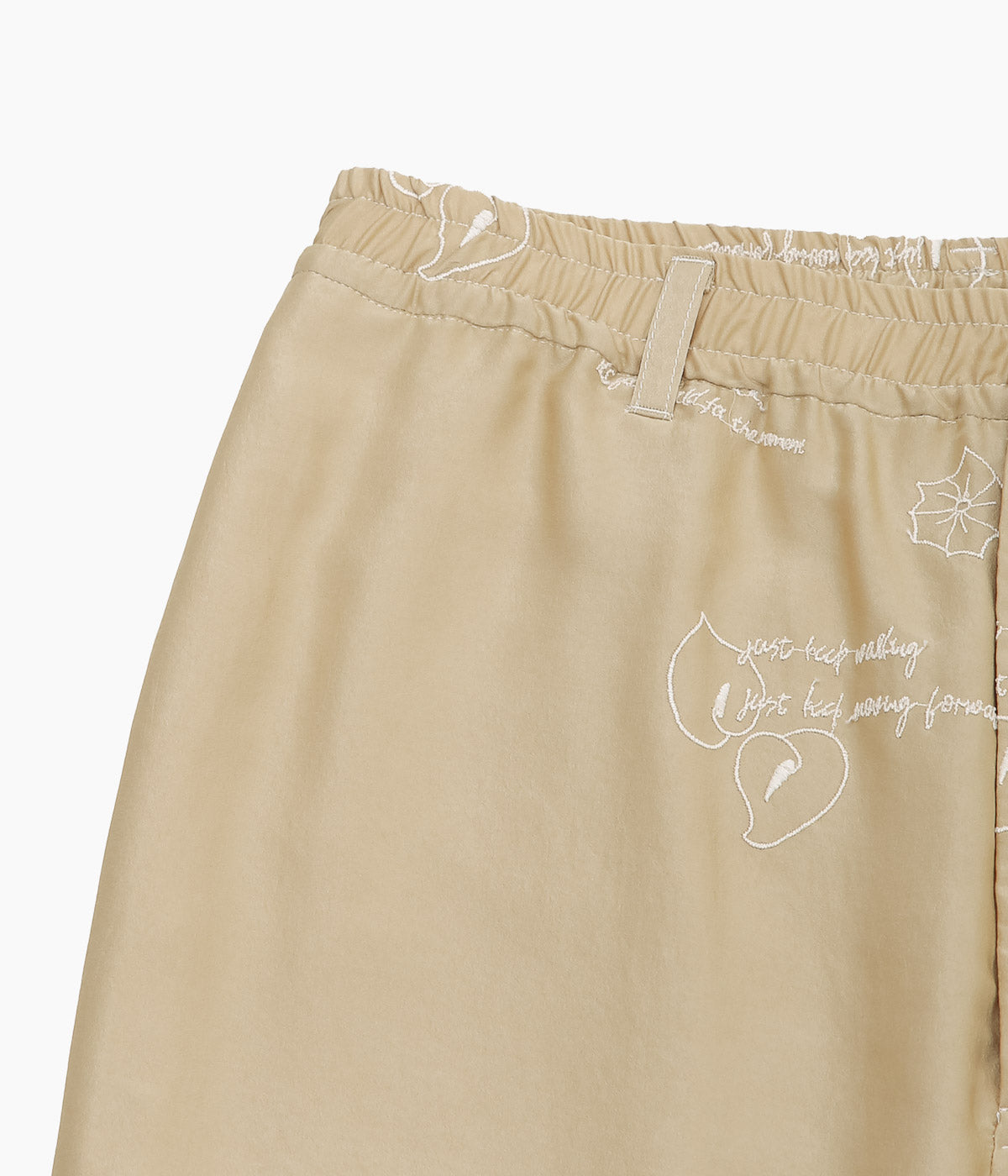 DIVINA FAMILY '' O'KEEFFE FLOWER PANTS'' (BEIGE)