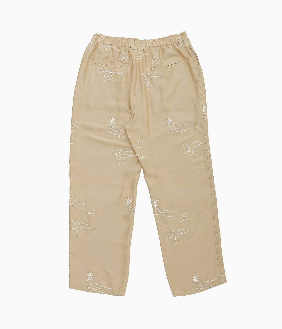 DIVINA FAMILY '' O'KEEFFE FLOWER PANTS'' (BEIGE)