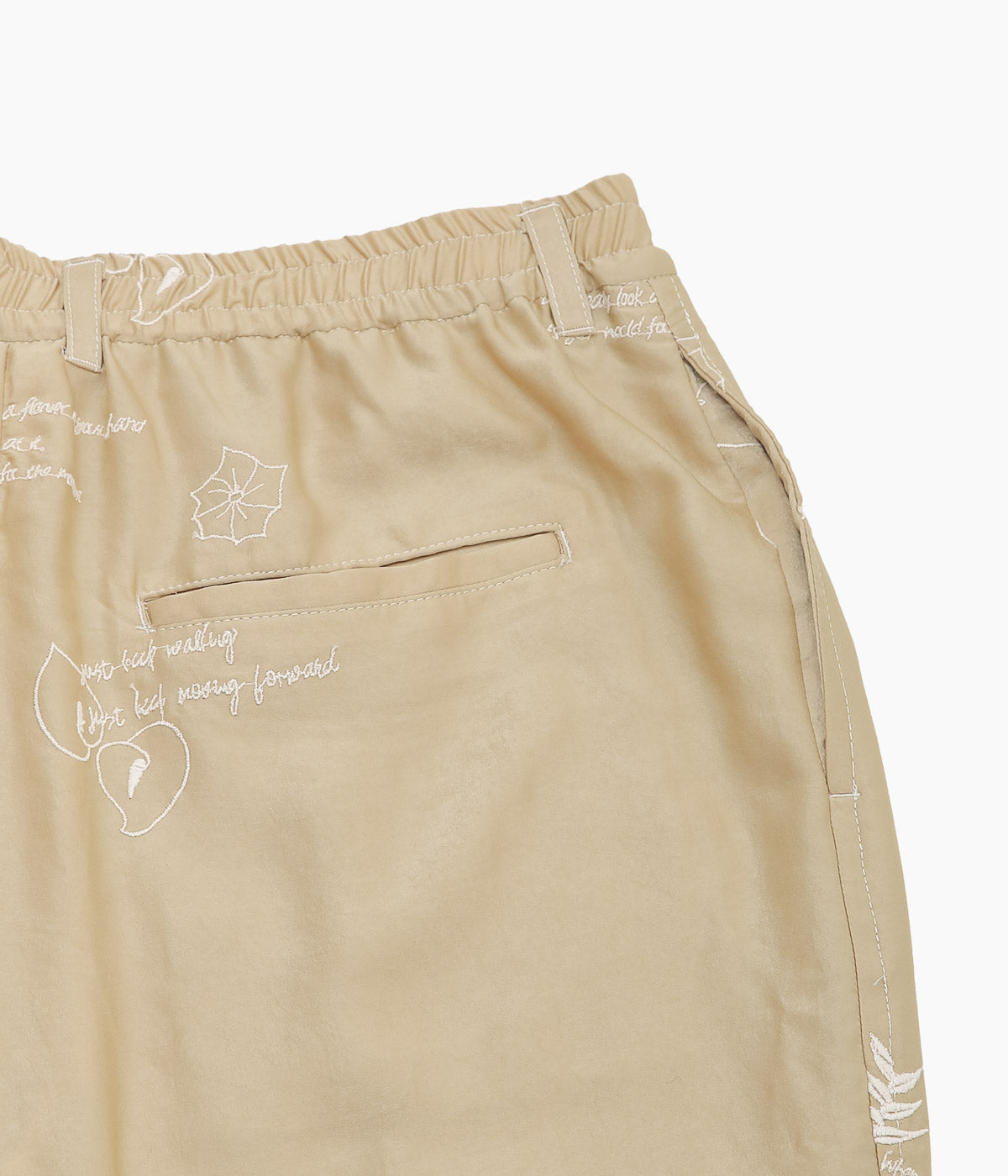 DIVINA FAMILY '' O'KEEFFE FLOWER PANTS'' (BEIGE)