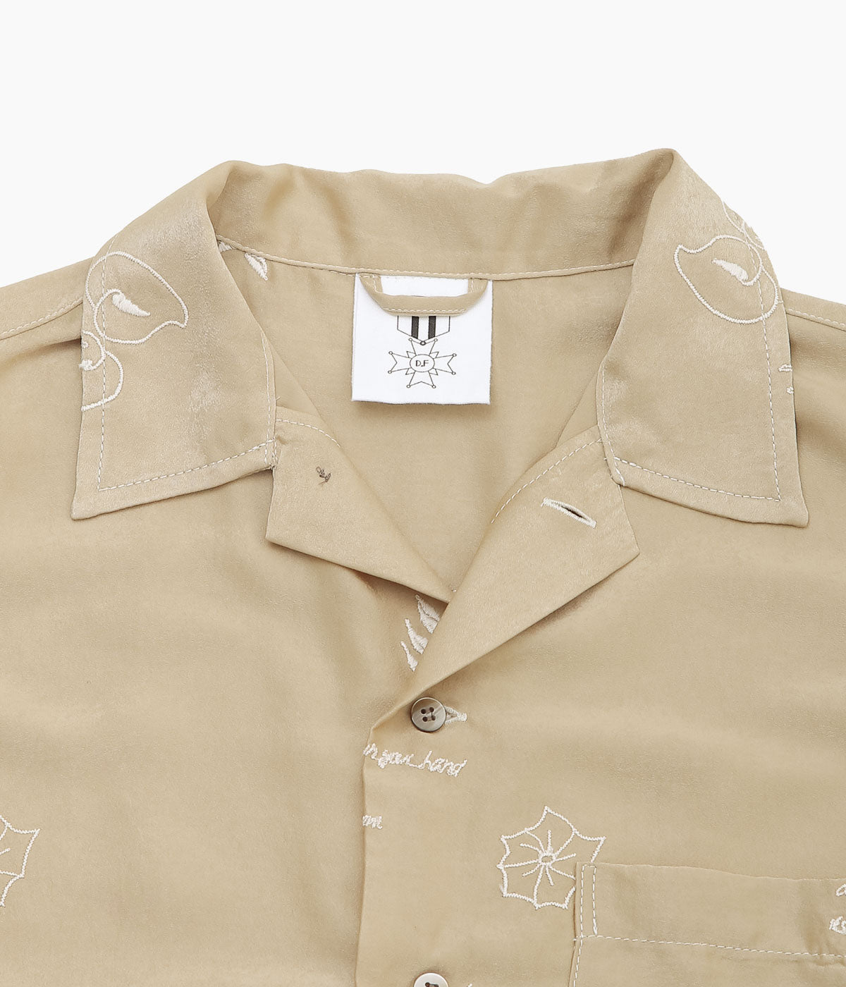 DIVINA FAMILY '' O'KEEFFE FLOWER SHIRTS'' (BEIGE)