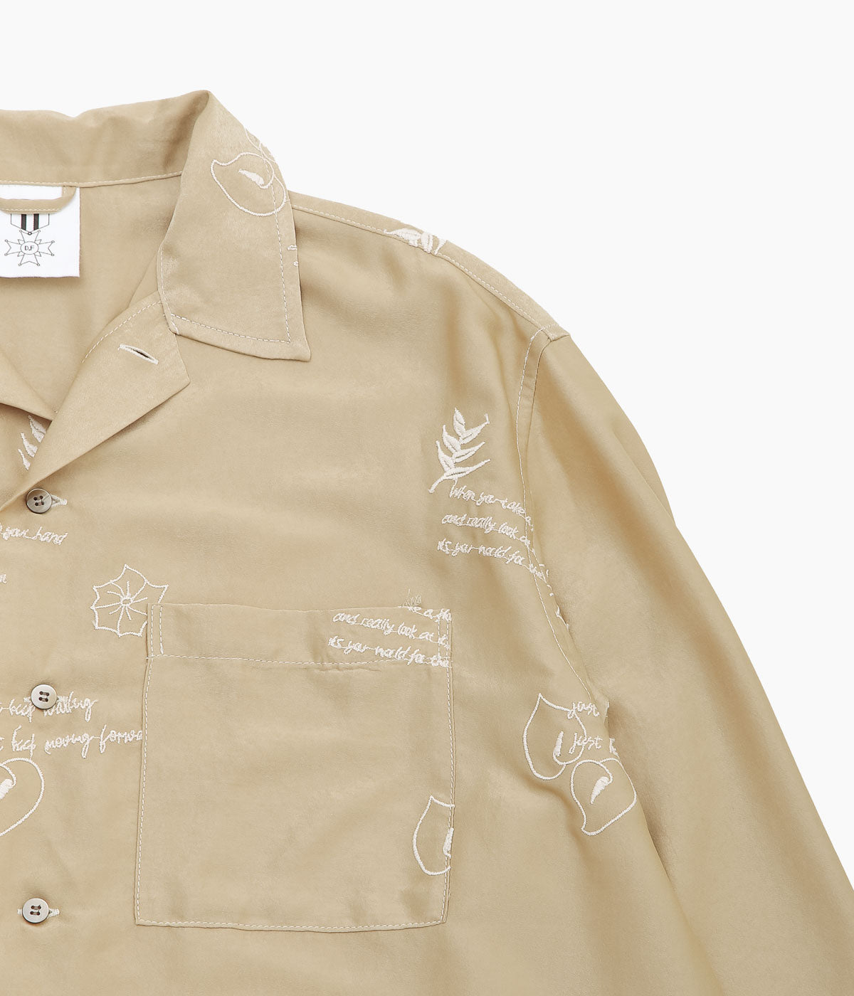 DIVINA FAMILY '' O'KEEFFE FLOWER SHIRTS'' (BEIGE)