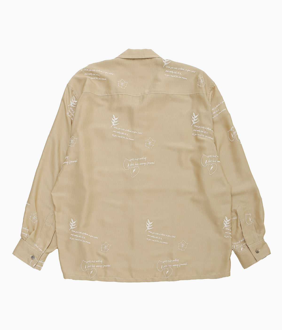 DIVINA FAMILY '' O'KEEFFE FLOWER SHIRTS'' (BEIGE)