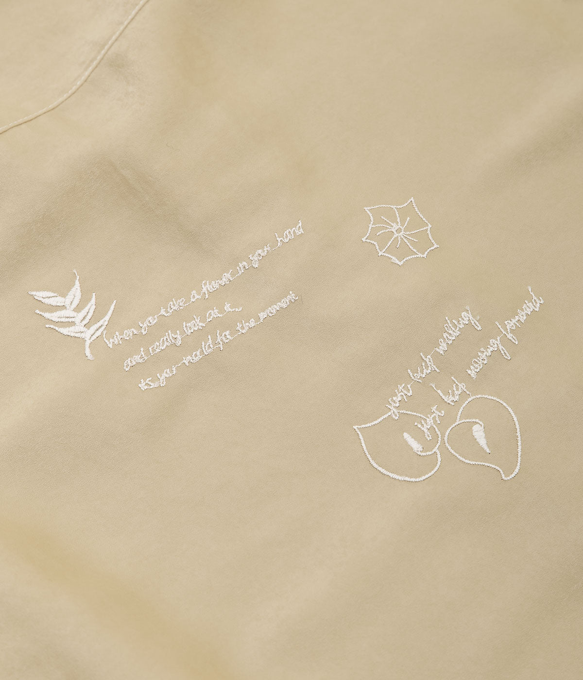 DIVINA FAMILY '' O'KEEFFE FLOWER SHIRTS'' (BEIGE)