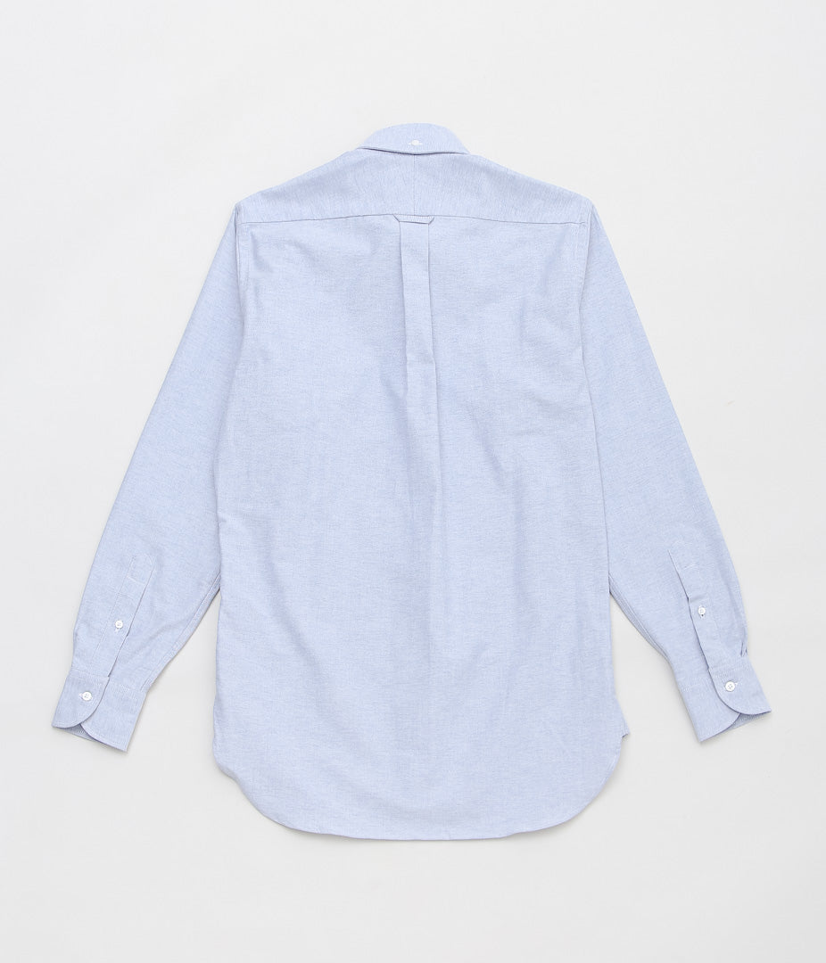 DRAKE'S ''BUTTON DOWN OXFORD SHIRT'' (MID BLUE)