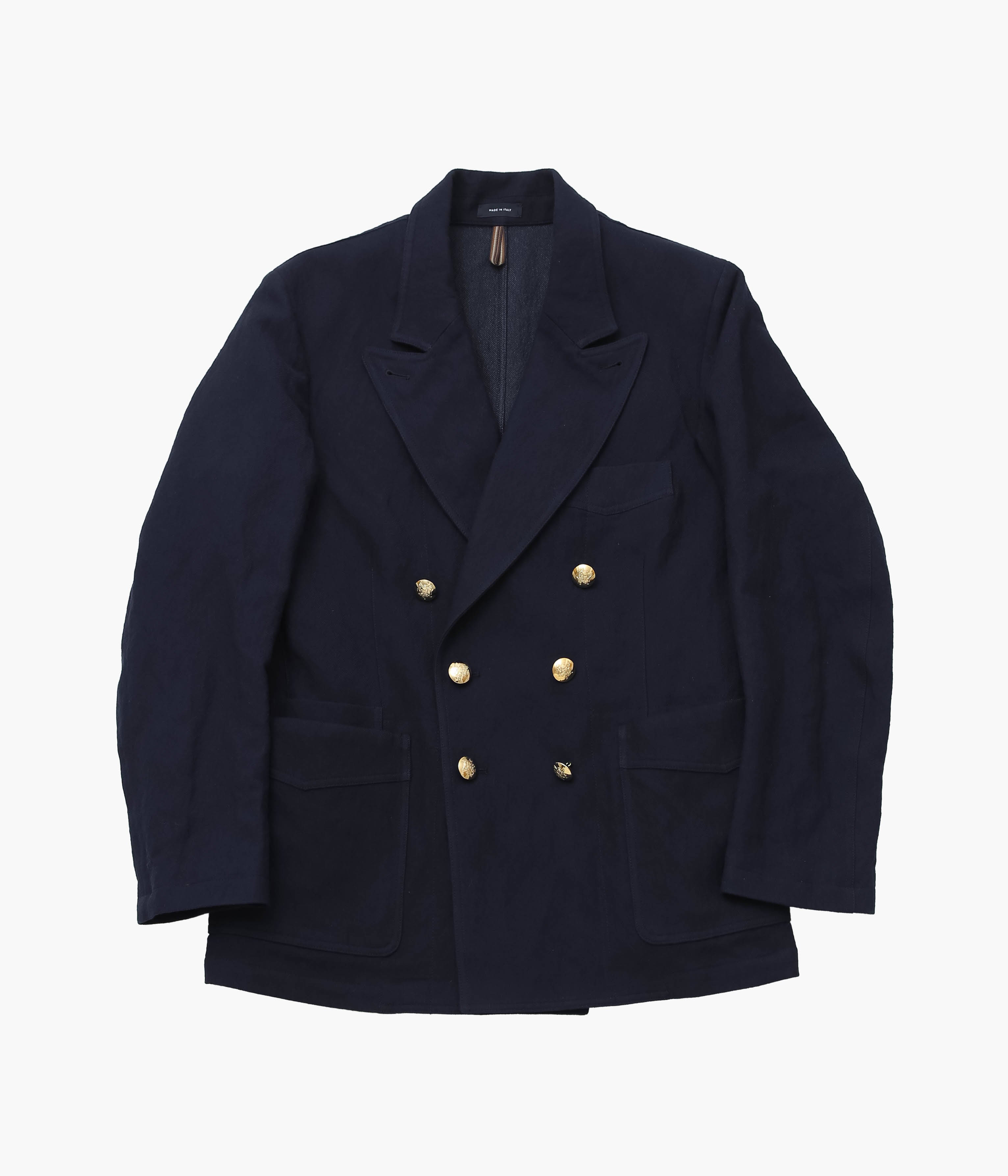 DRAKE'S ''MKIII WOOL METAL GAMES BLAZER'' (NAVY) – THE STORE BY