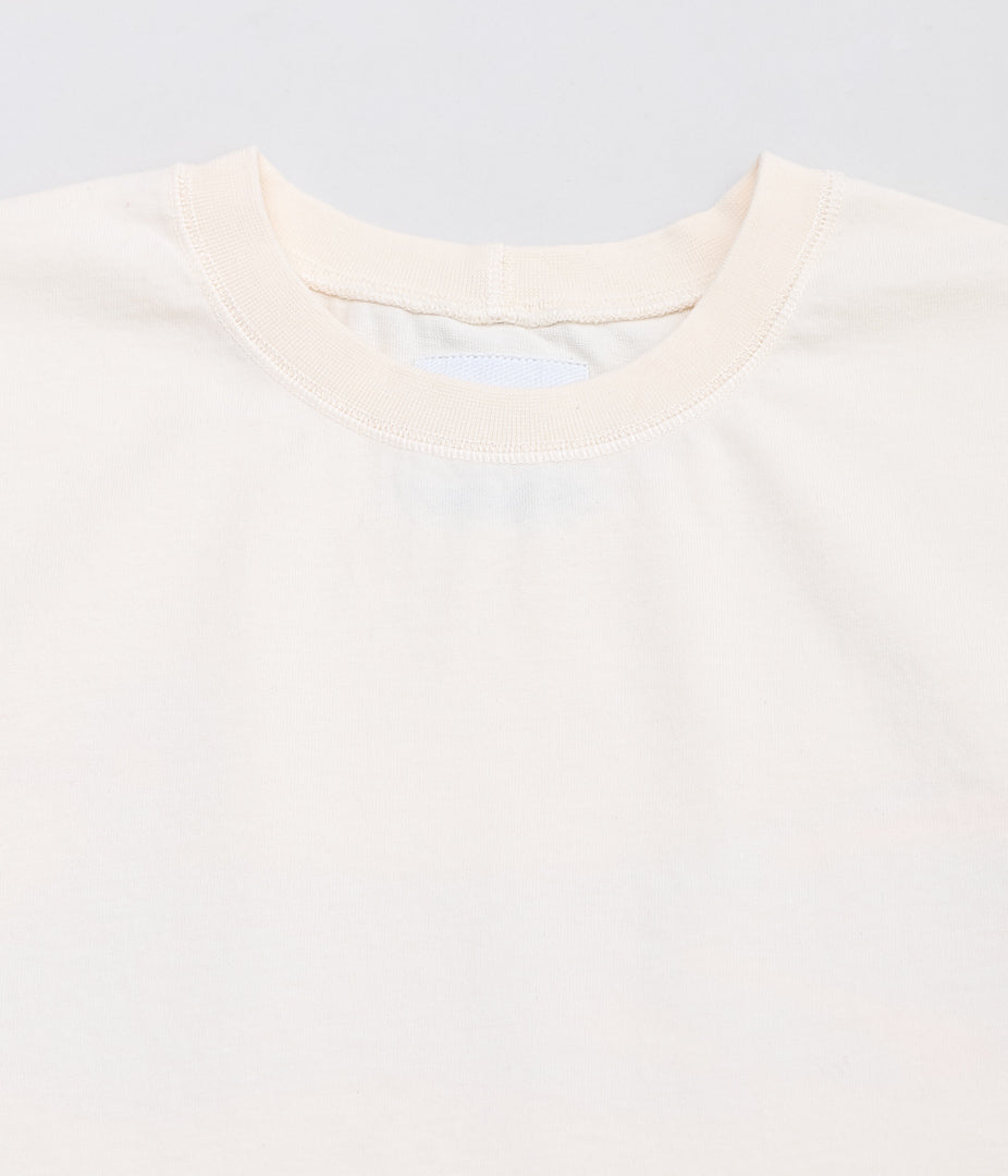 DRAKE'S ''PEACOCK GRAPHIC PRINT SS HIKING TEE'' (ANTIQUE WHITE)
