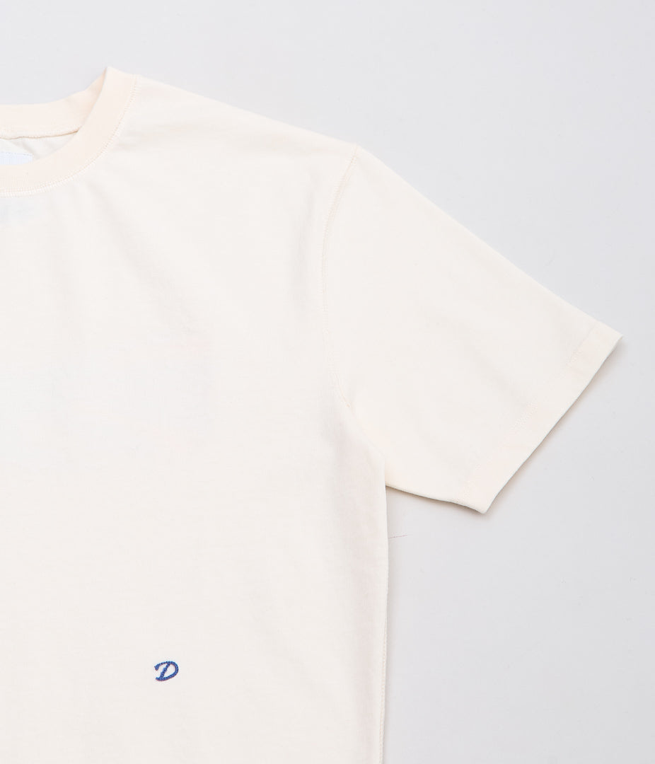 DRAKE'S ''PEACOCK GRAPHIC PRINT SS HIKING TEE'' (ANTIQUE WHITE)