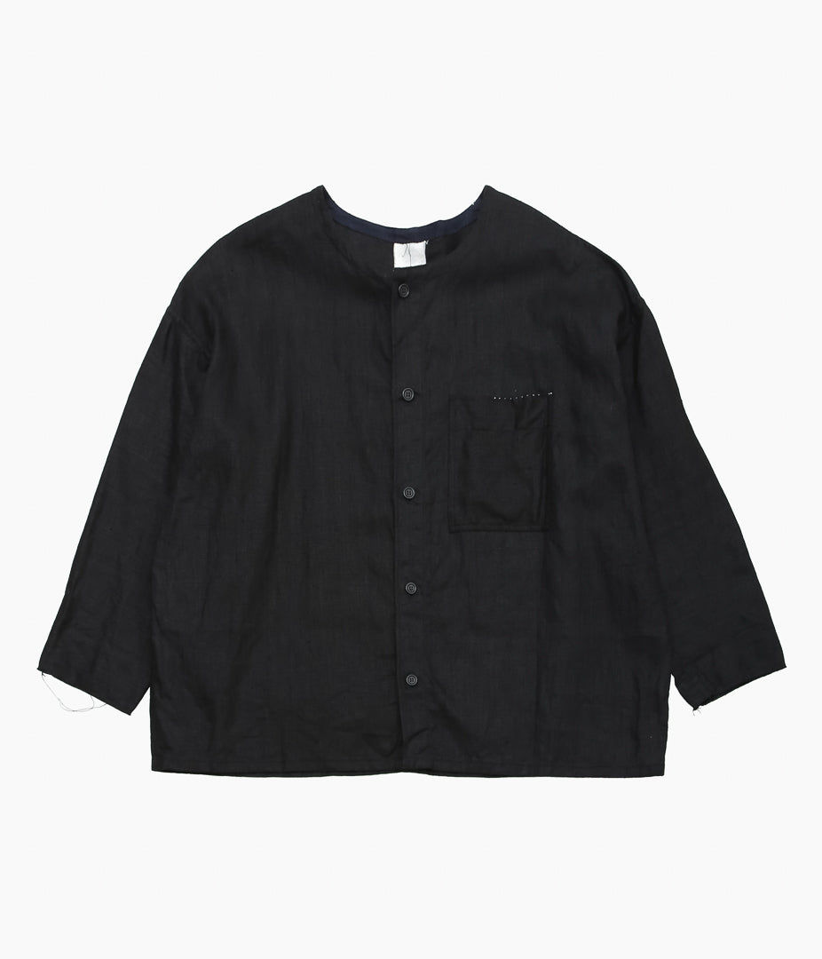 DTERIORO ''ELOISE SHIRT|VINTAGE LINEN'' (BLACK)