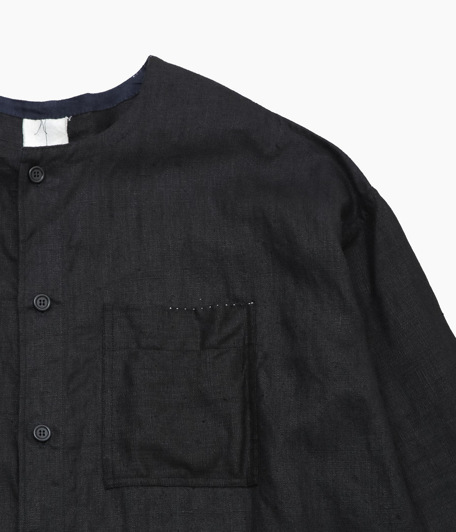 DTERIORO ''ELOISE SHIRT|VINTAGE LINEN'' (BLACK)
