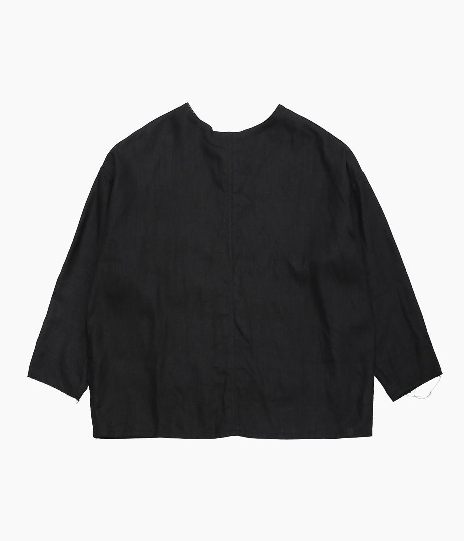 DTERIORO ''ELOISE SHIRT|VINTAGE LINEN'' (BLACK)