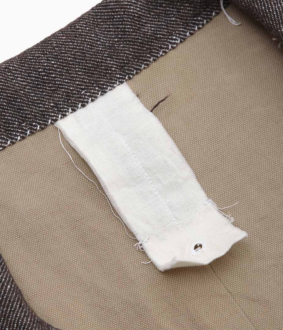 DTERIORO ''IDA JACKET|PATCHWORK VINTAGE WOOL-COTTON'' (BROWN)