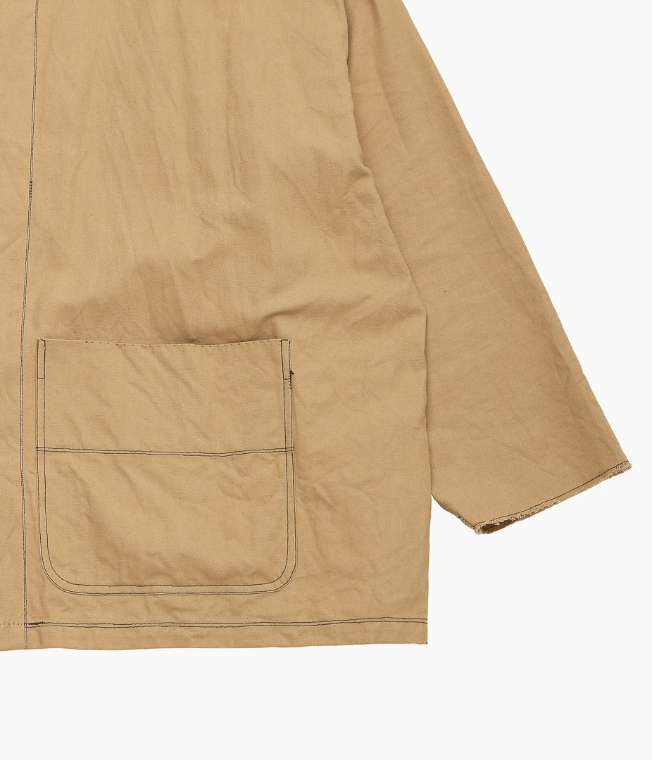 DTERIORO ''U. PERSONNE SHIRT|VINTAGE BROWN LINEN'' (BROWN)