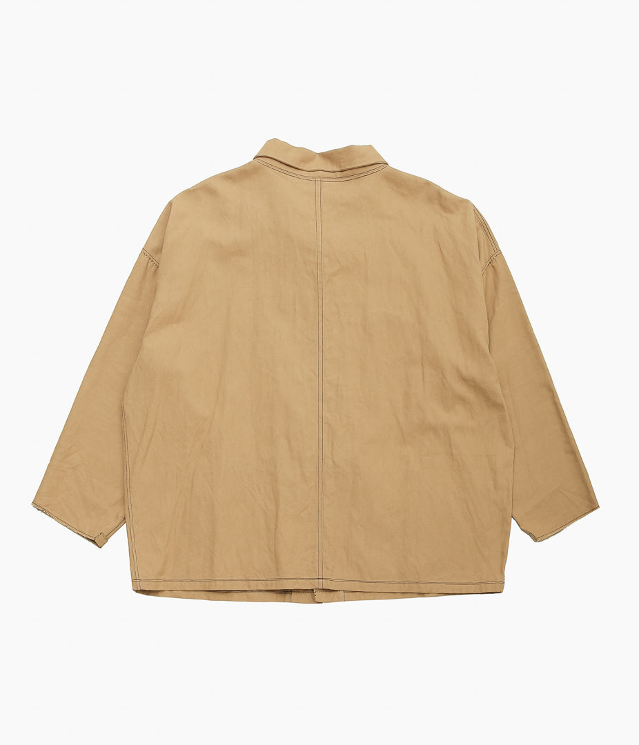 DTERIORO ''U. PERSONNE SHIRT|VINTAGE BROWN LINEN'' (BROWN)