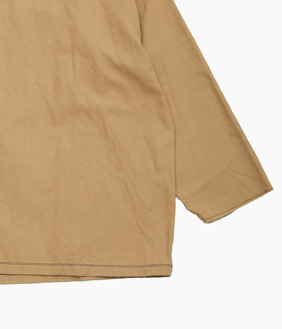 DTERIORO ''U. PERSONNE SHIRT|VINTAGE BROWN LINEN'' (BROWN)