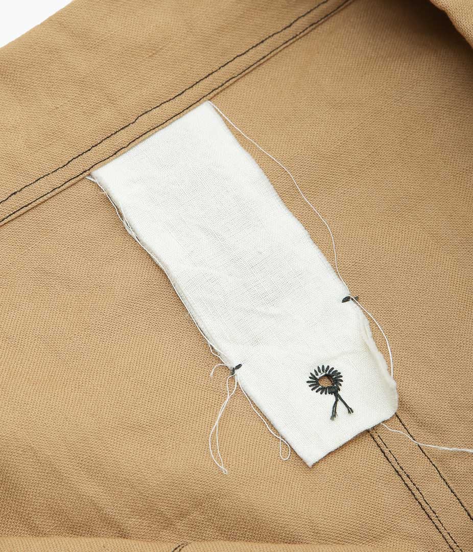 DTERIORO ''U. PERSONNE SHIRT|VINTAGE BROWN LINEN'' (BROWN)