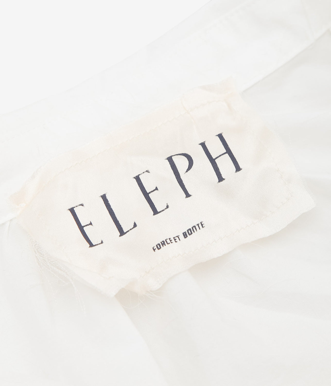 ELEPH ''러플 해피 셔츠'' (화이트)