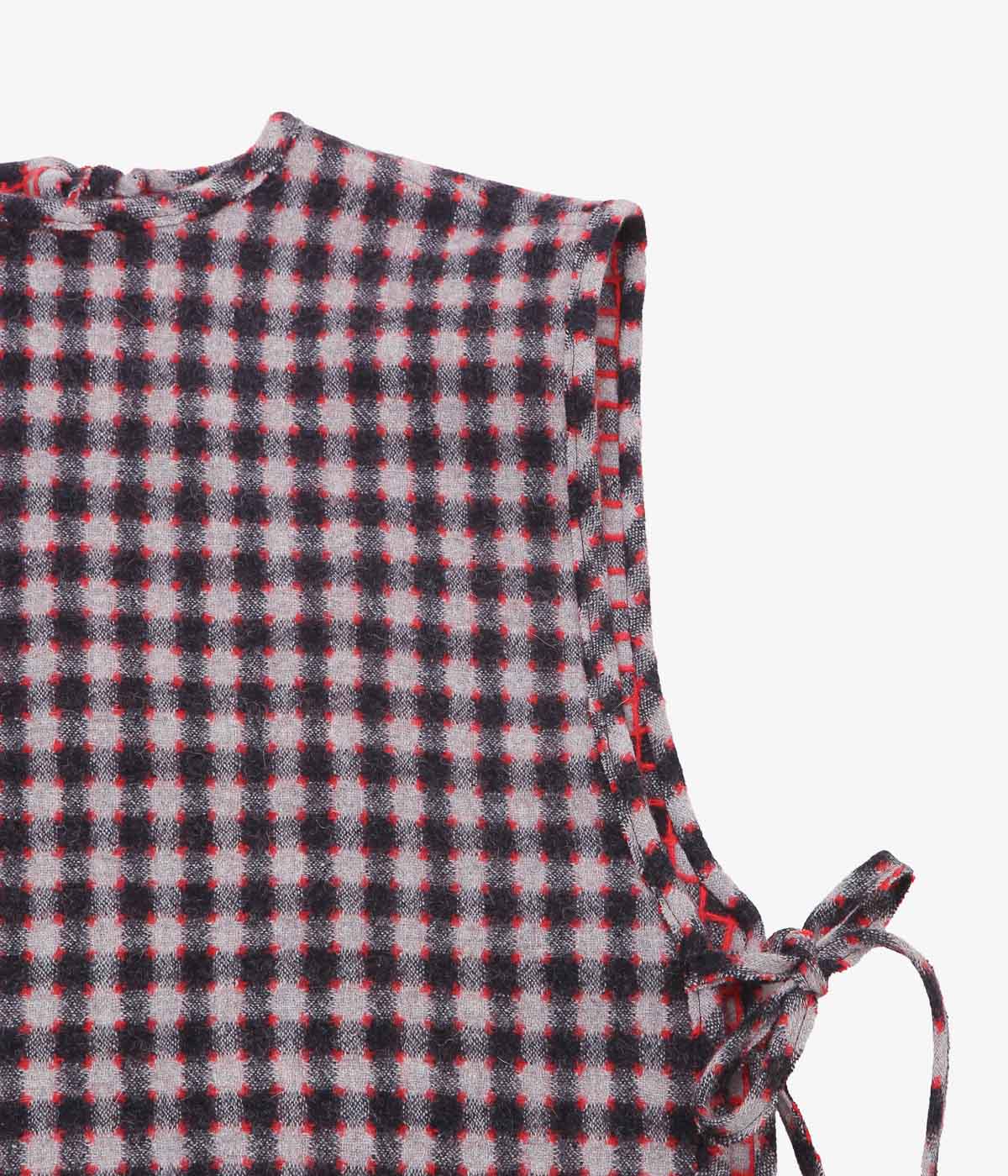 ELEPH ''STRIK VEST'' (BURGUNDY CHECK)